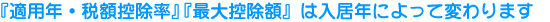 �u�K�p�N�E�Ŋz�T�����v�u�ő�T���z�v�͓����N�ɂ���ĕς��܂�
