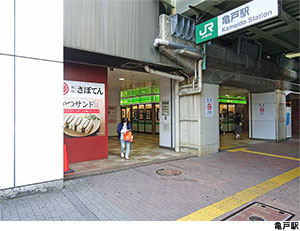 亀戸駅(現地まで480ｍ) 江東区亀戸５丁目(11800万円)｜中古一戸建て｜住建ハウジング