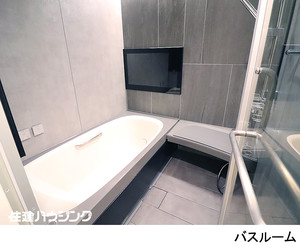 浴室TV付きのバスルーム 元赤坂タワーズ