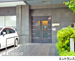 建物エントランス 店舗(区分) 墨田区緑１丁目 ランドステージ両国 15500万円 両国駅｜住建ハウジング