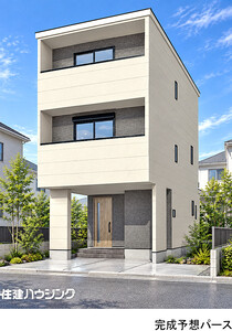 完成予想パース板橋区常盤台３丁目(8180万円)｜新築一戸建て｜住建ハウジング