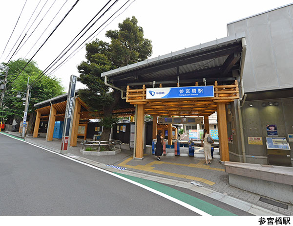 参宮橋駅(現地まで640ｍ) 代々木パークガーデン