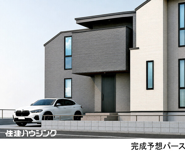 完成予想パース 新築一戸建て 杉並区上高井戸２丁目 9280万円 富士見ケ丘駅｜住建ハウジング