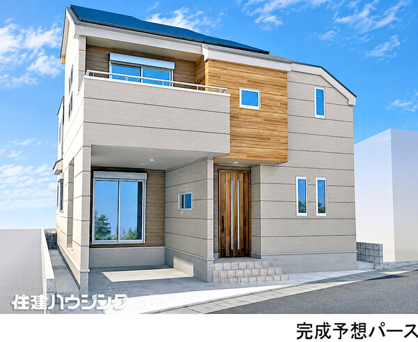 完成予想パース 新築一戸建て 中野区野方６丁目 12480万円 野方駅｜住建ハウジング