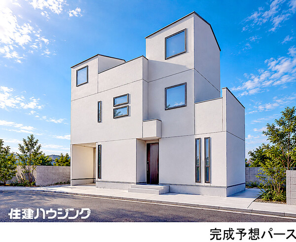 完成予想パース 新築一戸建て 豊島区池袋本町４丁目 8980万円 下板橋駅｜住建ハウジング