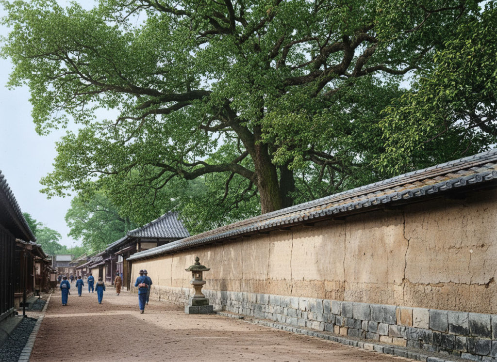生い茂った椎の木