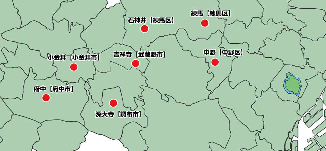 江戸からの地名(武蔵野編)